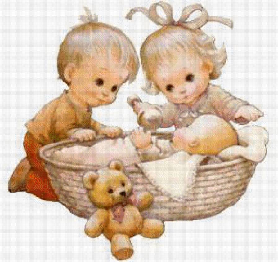 Няньки - мальчик, детки, мальчики, забавные детки, девочки, малыши - предпросмотр