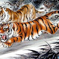 Схема вышивки «живопись востока»