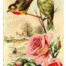 Схема вышивки «Винтажная картинка»