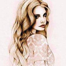 Схема вышивки «Портрет девушки»