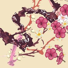 Схема вышивки «Сакура»