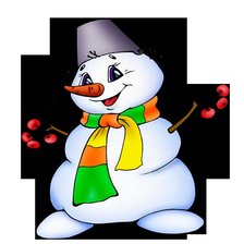 Схема вышивки «снеговик»