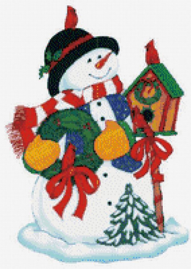 снеговик - новый год - предпросмотр