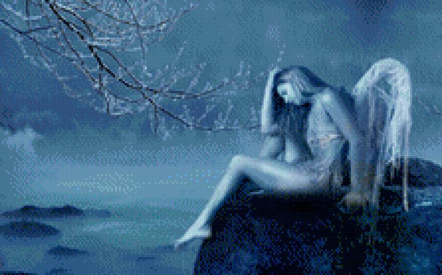 снежный ангел - ангел, девушка - предпросмотр