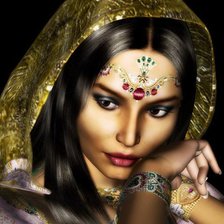 Схема вышивки «Девушка из легенды»