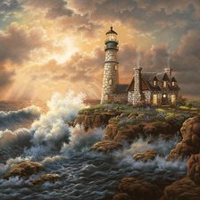 Схема вышивки «Маяк»