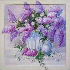 Схема вышивки «Букет сирени»