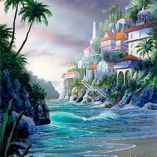 Схема вышивки «замок»