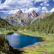 Схема вышивки «Горный пейзаж»