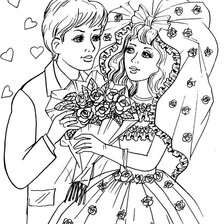 Схема вышивки «Влюбленная пара»