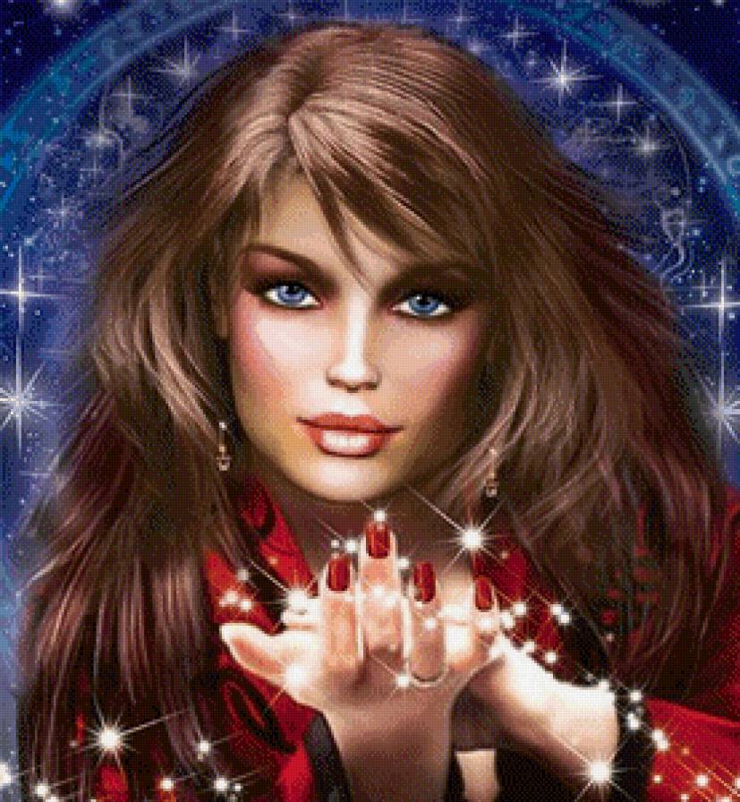 Загадочная девушка - красавица, девушка - предпросмотр