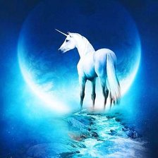 Схема вышивки «единорог»