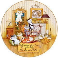 Схема вышивки «кошкин дом»