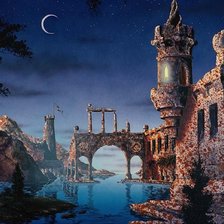 Схема вышивки «Замок»