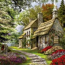 Схема вышивки «Домик»