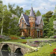 Схема вышивки «Усадьба»