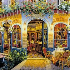 Схема вышивки «Кафе»