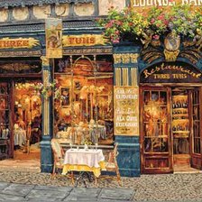 Схема вышивки «Кафе»