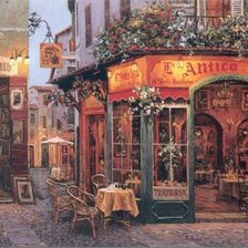 Схема вышивки «Кафе»