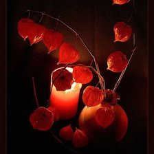 Схема вышивки «Натюрморт со свечой»