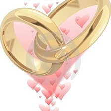 Схема вышивки «свадебные кольца»