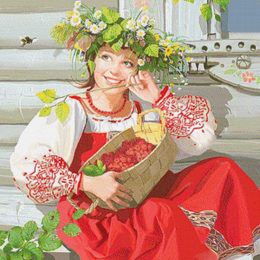 Женский образ (Т.Доронина) - люди, девушка, дама, женщина, живопись - предпросмотр