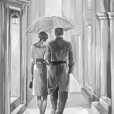 Схема вышивки «Прогулка под дождем»