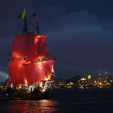 Схема вышивки «парусник»