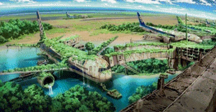 Самолет - самолет, джунгли - предпросмотр