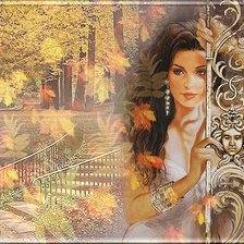 Схема вышивки «Девушка»