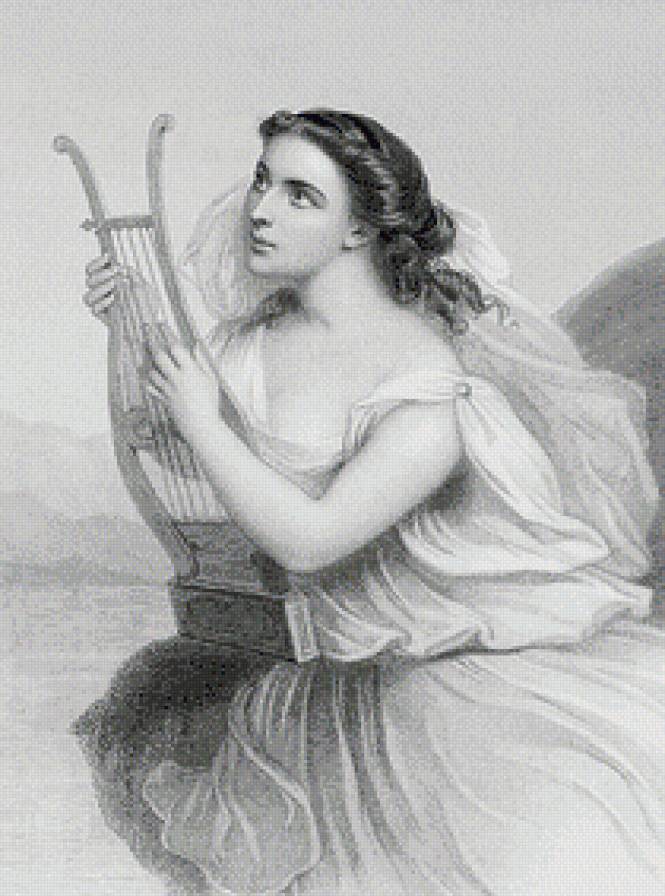 Женский образ - женщина, люди, дама, монохром, живопись - предпросмотр