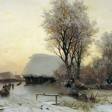 Схема вышивки «Зимний вечер,Кондратенко»