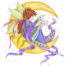 Схема вышивки «Лунная рукодельница»