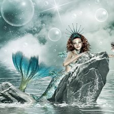 Схема вышивки «Русалка»