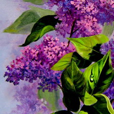 Схема вышивки «сирень часть 1»