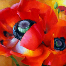 Схема вышивки «мак»