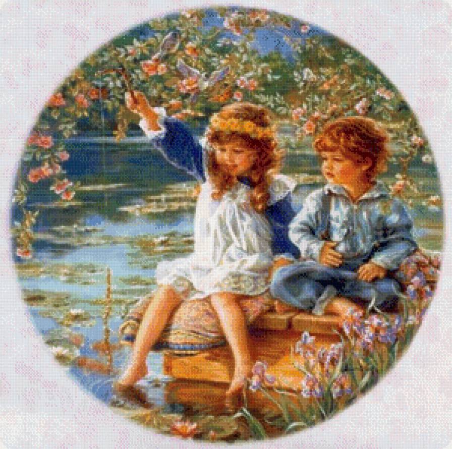 Детство - дети, лето, река - предпросмотр