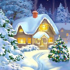 Схема вышивки «Волшебная ночь»