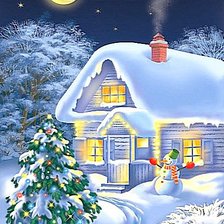 Схема вышивки «Волшебница-зима...»