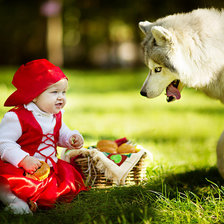 Схема вышивки «красная шапочка»