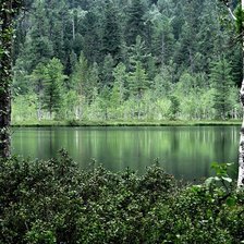 Схема вышивки «озеро»