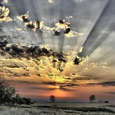 Схема вышивки «Закат»