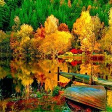 Схема вышивки «Отражения в воде»