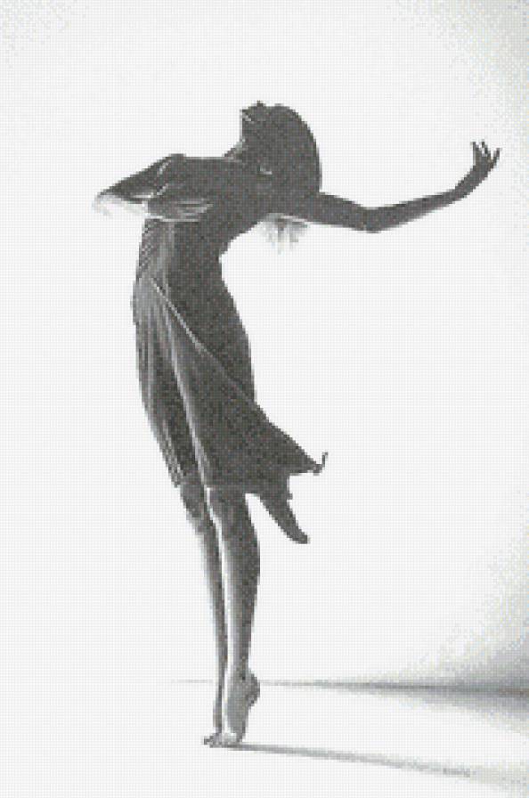 Женский образ - женщина, девушка, люди, танец, дама, монохром - предпросмотр