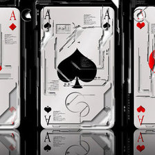 Схема вышивки «три туза»