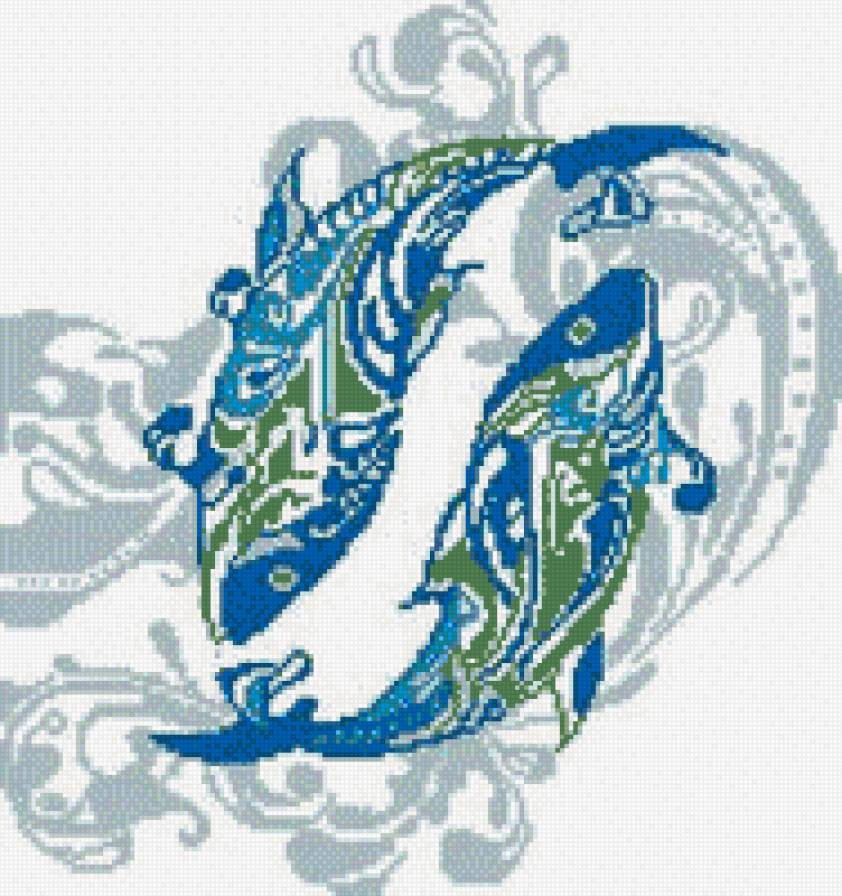 зодиак рыбы - рыбы, знак, зодиак, гороскоп - предпросмотр