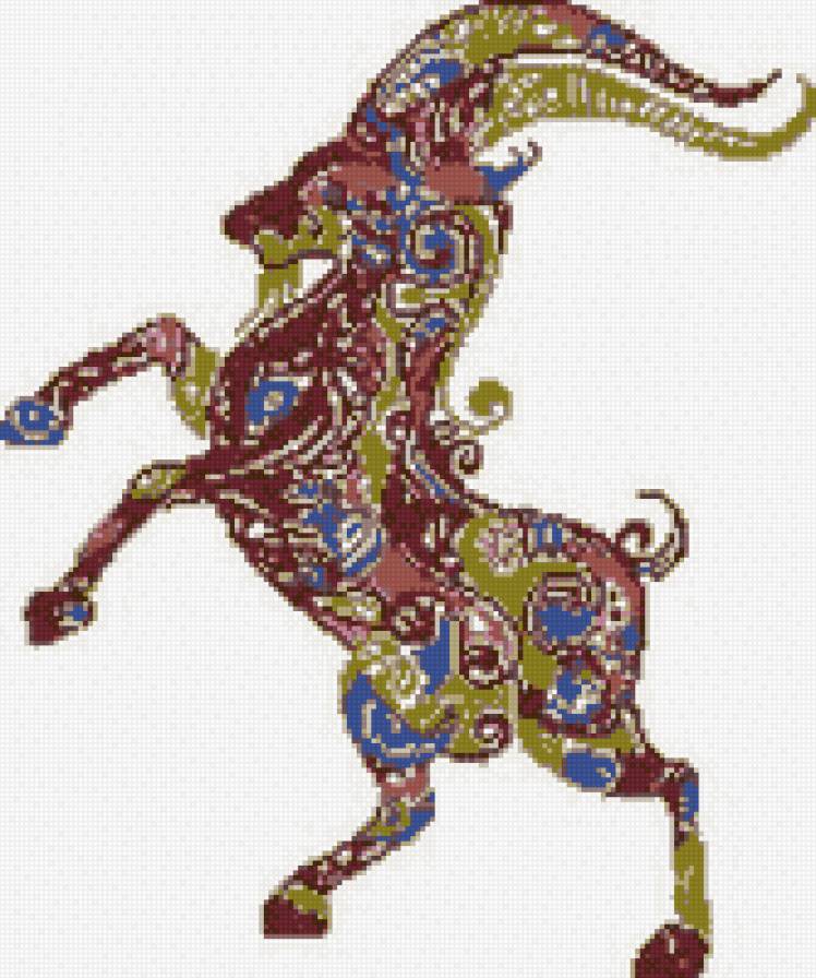 зодиак козерог - зодиак, гороскоп, козерог, подушка - предпросмотр