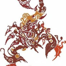 Схема вышивки «зодиак скорпион»