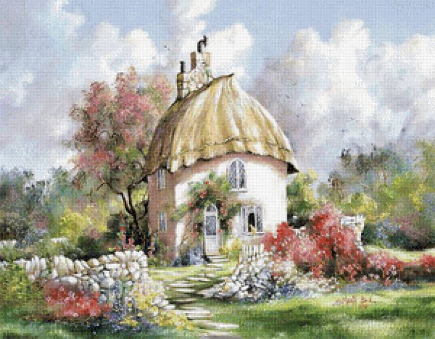 Сказочная усадьба - река, природа, лес, озеро, лето, пейзаж - предпросмотр