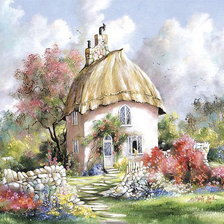 Схема вышивки «Сказочная усадьба»